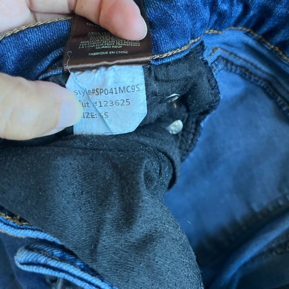 KUT from the Kloth Toothpick Skinny Jeans Blue Denim Mid Rise SP041MC9S Size 6S - Picture 8 of 8